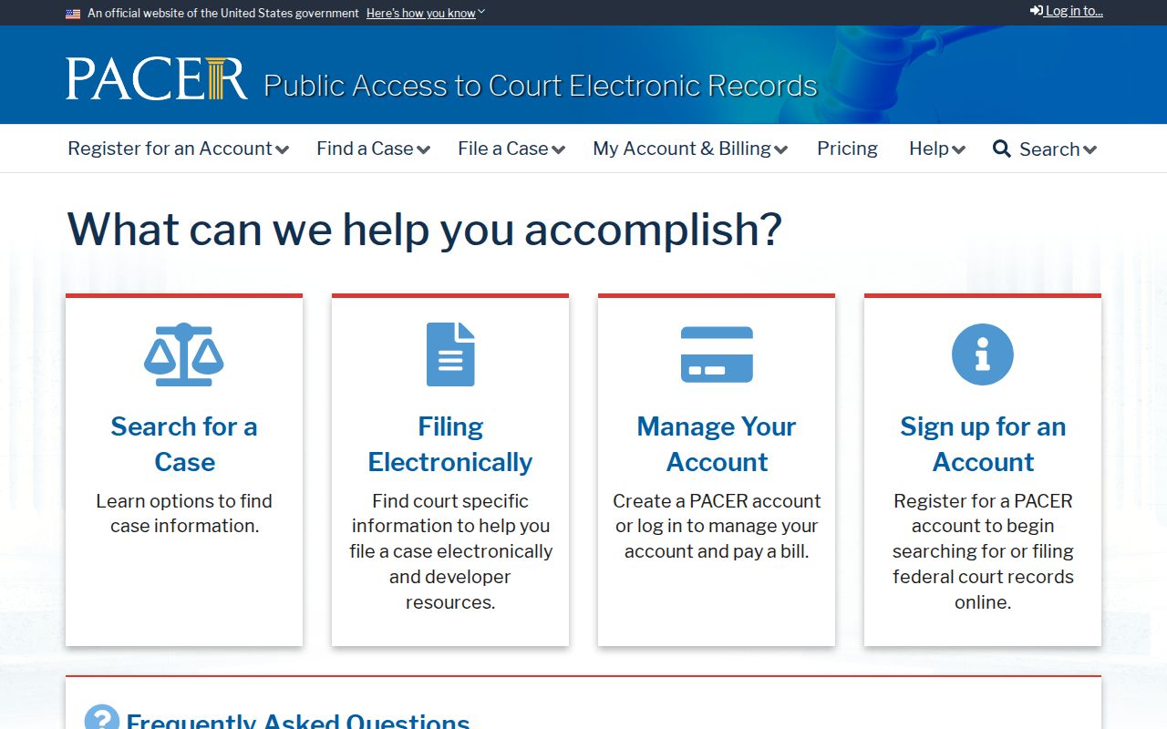 PACER access for federal criminal court cases from Daviess County